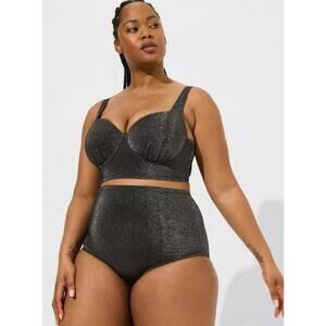 Torrid 0-D/DD Shimmer Bikini Set